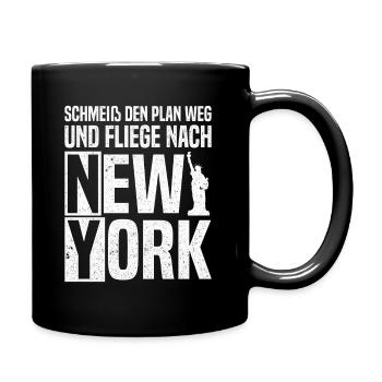 New York New Yorker - Tasse einfarbig - Schwarz - Rechts