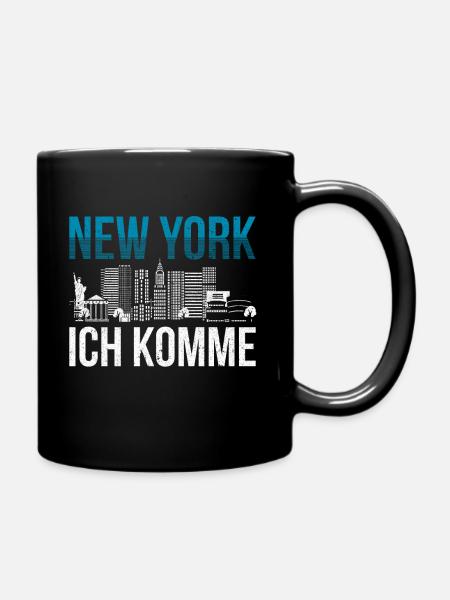 New York - Tasse einfarbig - Schwarz