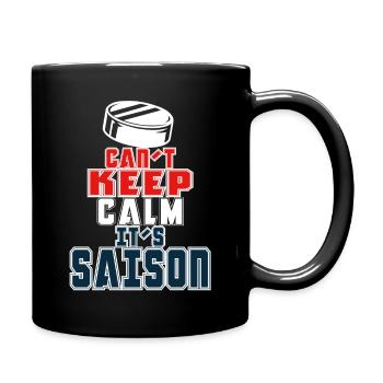 Eishockey - Tasse einfarbig - Schwarz - Rechts
