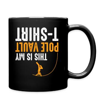Saut à la perche disant athlète d'athlétisme - Mug uni - noir - Droite