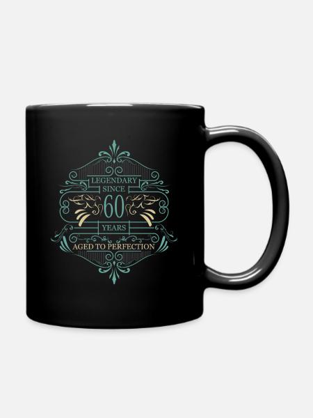60 Geburtstag Geschenkideen - Tasse einfarbig - Schwarz