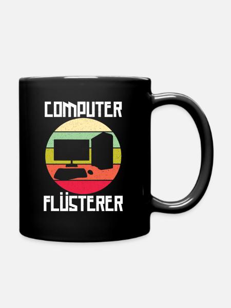 EDV Informationstechnologie Systemadministrator - Tasse einfarbig - Schwarz