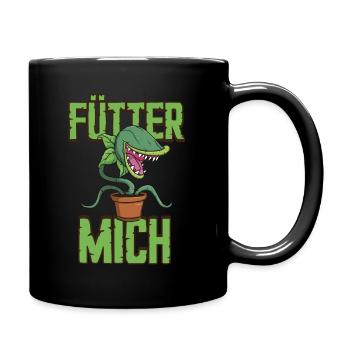 Venus Fliegenfalle Fleischfressende Pflanze - Tasse einfarbig - Schwarz - Rechts