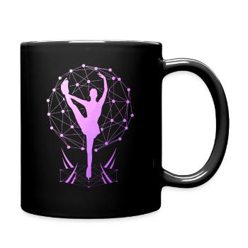 Eiskunstlauf Eiskunstläufer Eislaufen Eistanz - Tasse einfarbig - Schwarz - Rechts