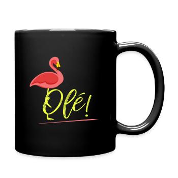 flamant - Mug uni - noir - Droite