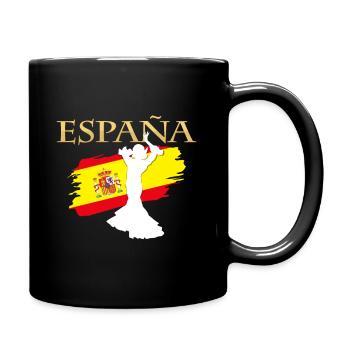 Espagne - Mug uni - noir - Droite