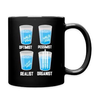 Orgel Organist Orgelspieler Pfeifen Orgeler Kirche - Tasse einfarbig - Schwarz - Rechts