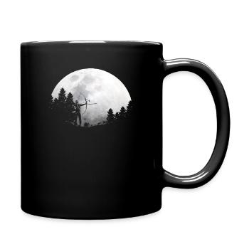 Moon bow archery - Full Colour Mug - black - Right