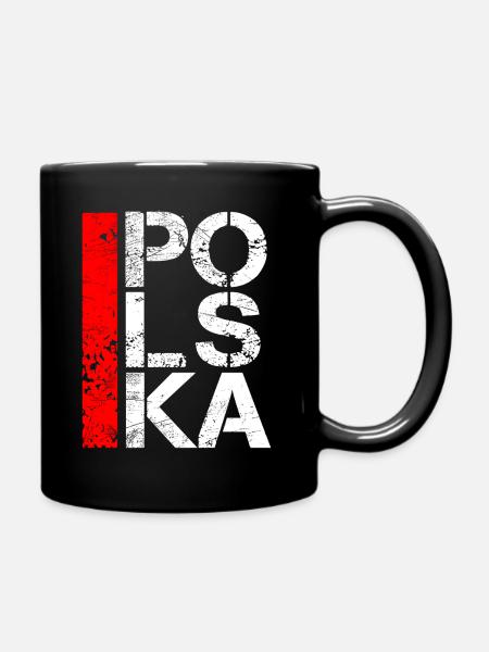 Polen - Tasse einfarbig - Schwarz
