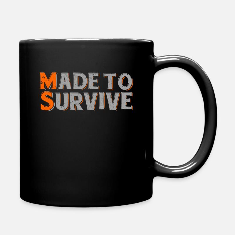 MS Multiple Sclerosis Awareness - Full Colour Mug - black