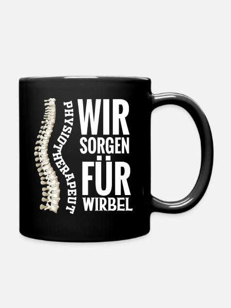 Physiotherapeut Physio Geschenk Physiotherapie - Tasse einfarbig - Schwarz