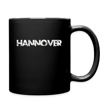 Hannover Skyline Heimatstadt Deutschland Schrift - Tasse einfarbig - Schwarz - Rechts
