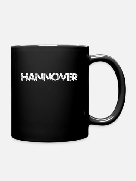 Hannover Skyline Heimatstadt Deutschland Schrift - Tasse einfarbig - Schwarz