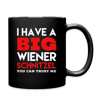 Wiener Schnitzel saying - Full Colour Mug - black - Right