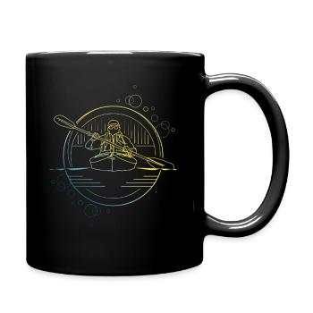 canoeing - Full Colour Mug - black - Right