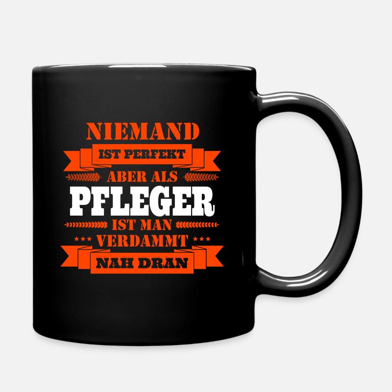 Pfleger - Tasse einfarbig - Schwarz
