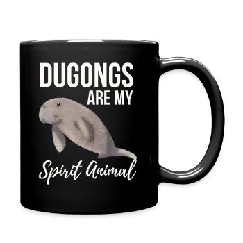 Les dugongs sont mon animal spirituel - Mug uni - noir - Droite