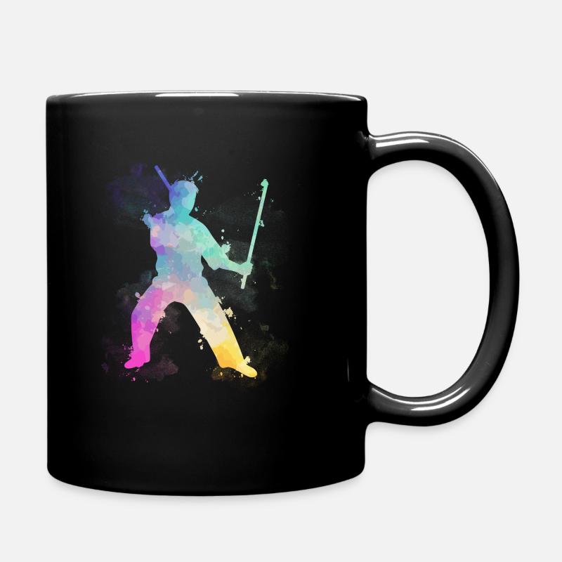 Silhouette Arnis Escrima Kali Kampfkunst - Tasse einfarbig - Schwarz