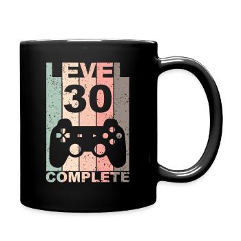 30th Birthday 30 Years Level Complete Gift - Full Colour Mug - black - Right