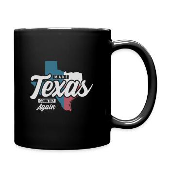 Texas Country Again - Tasse einfarbig - Schwarz - Rechts
