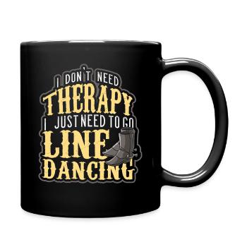 Line dance - Full Colour Mug - black - Right