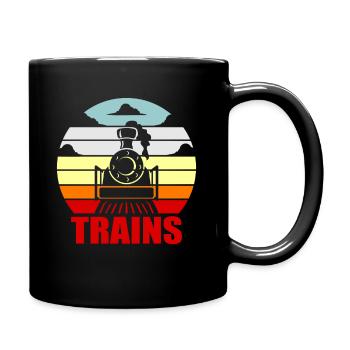 Zug - Tasse einfarbig - Schwarz - Rechts
