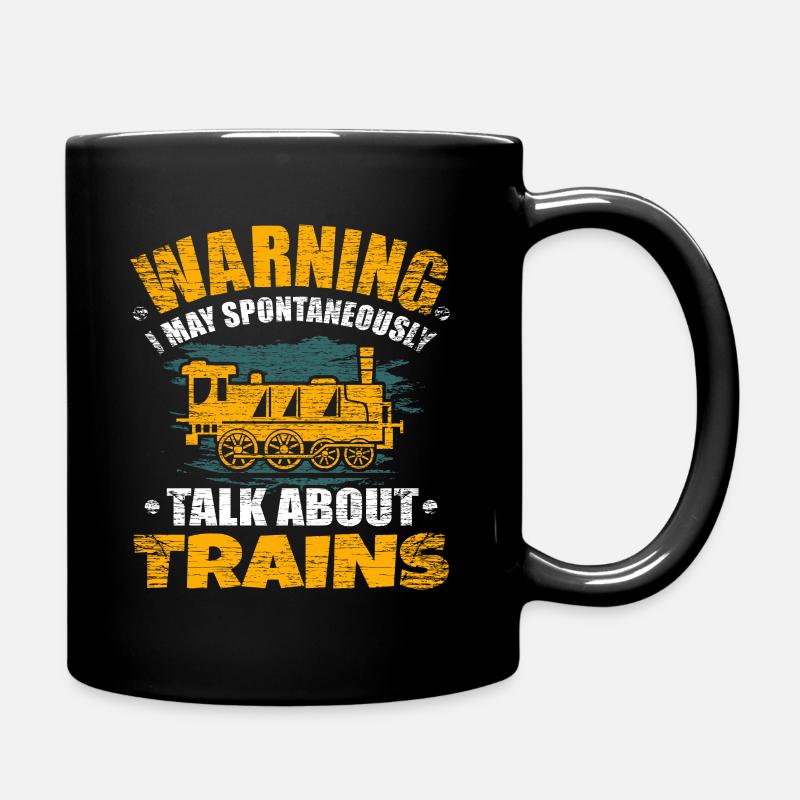 train - Mug uni - noir
