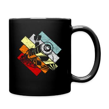 Zug Züge Modeleisenbahn Eisenbahn Geschenk - Tasse einfarbig - Schwarz - Rechts