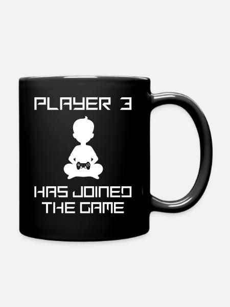 Player 3 has joined the game - Full Colour Mug - black