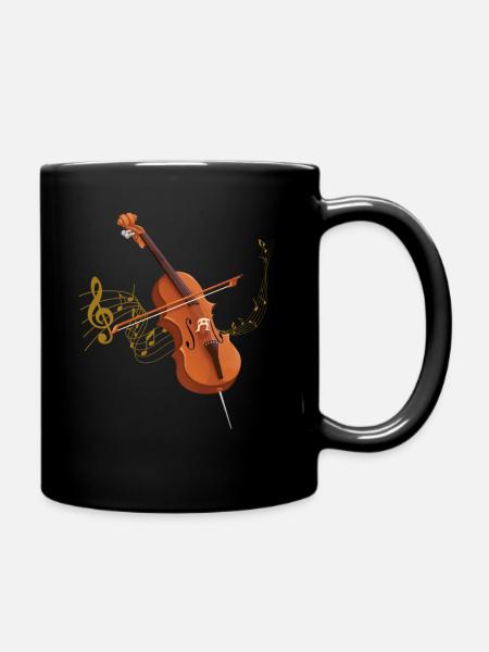 violoncelle - Mug uni - noir