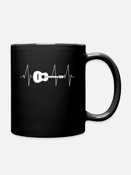 T-shirt guitare musicien idée cadeau homme guitare - Mug uni - noir