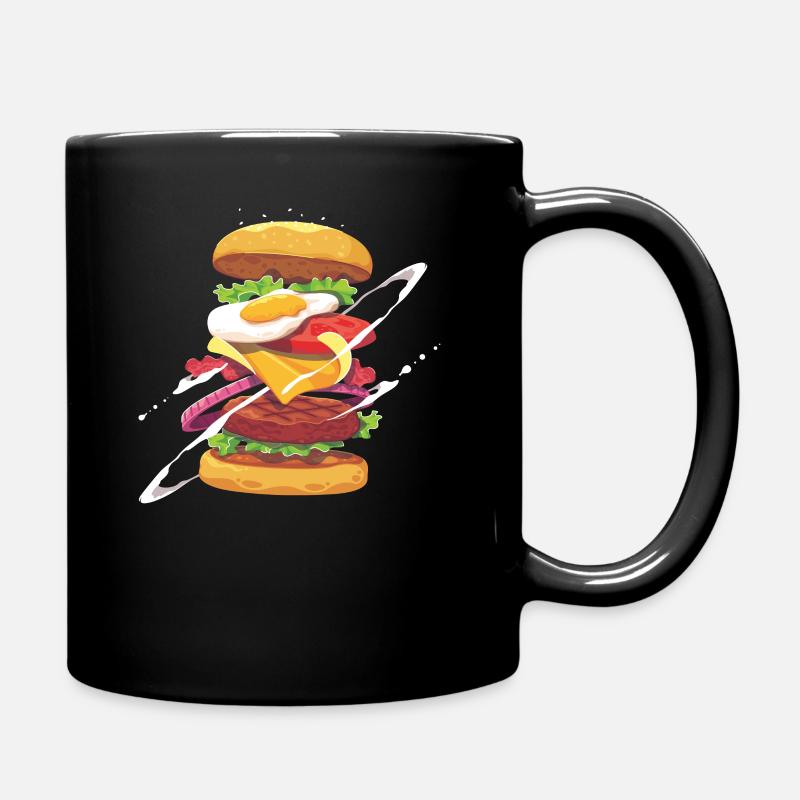 Burger - Mug uni - noir