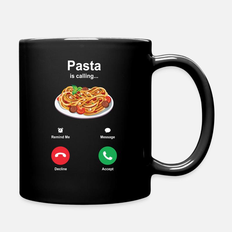 Pâtes - Mug uni - noir