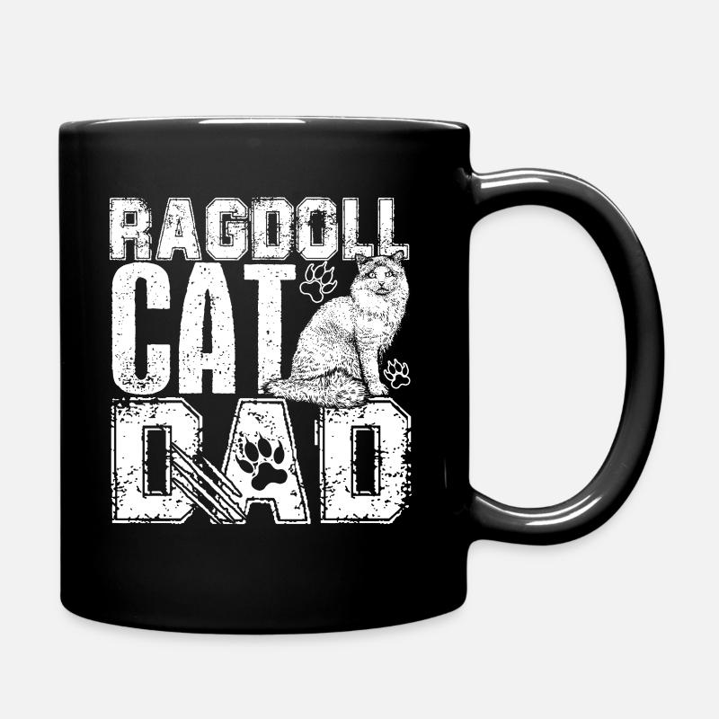 Chat Ragdoll Chat Ragdoll Papa - Mug uni - noir