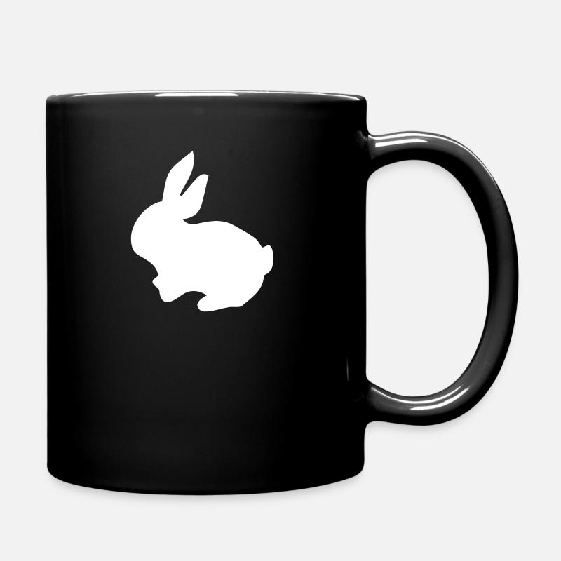 Hase Hasen süßer Hase - Tasse einfarbig - Schwarz