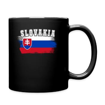 Slovakia slovakia flag gift - Full Colour Mug - black - Right