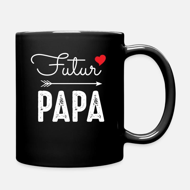 Futur papa coeur rouge annonce grossese paternité - Mug uni - noir