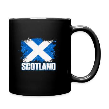 Scotland Flag Scottish Coat of Arms Scots - Full Colour Mug - black - Right