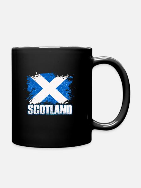 Drapeau de l'Écosse Armoiries écossaises Écossais - Mug uni - noir