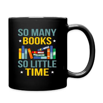Buch - Tasse einfarbig - Schwarz - Rechts
