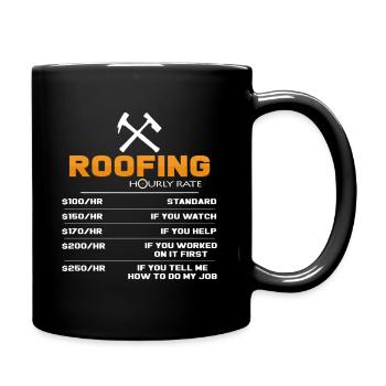 couvreur - Mug uni - noir - Droite