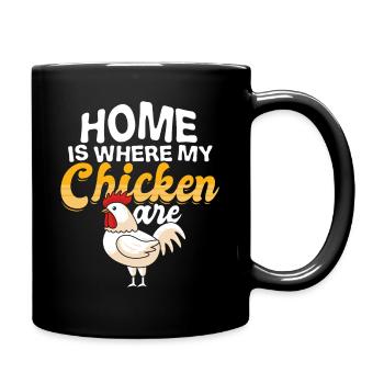 chicken - Full Colour Mug - black - Right