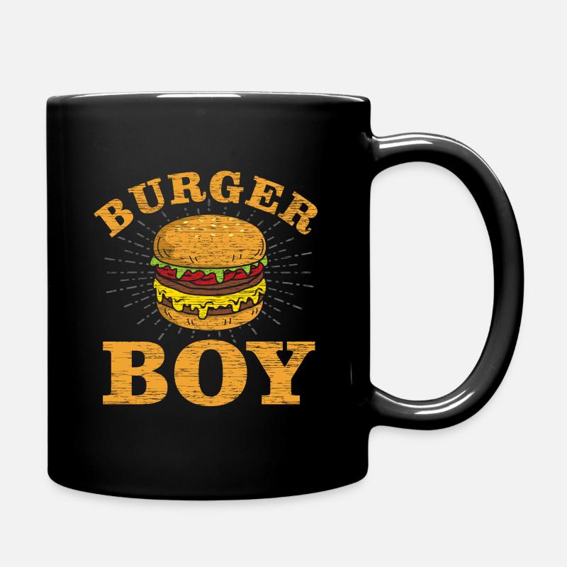 Burger - Full Colour Mug - black