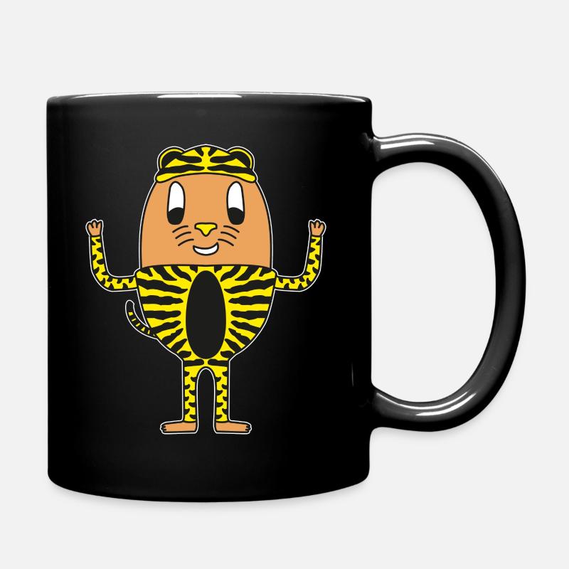 Ei Tiger - Tasse einfarbig - Schwarz