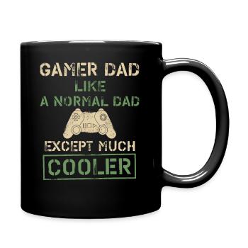 Gamer Dad Like A Normal Dad Gamer Husband Video Ga - Full Colour Mug - black - Right
