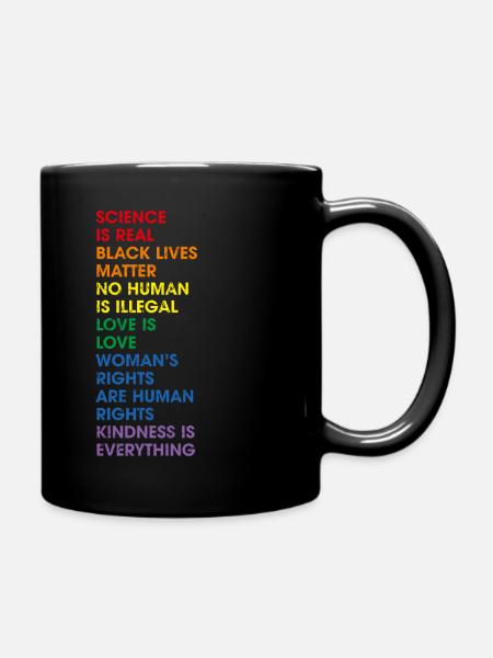 Gay Pride Human Rights Proud Ally LGBT - Tasse einfarbig - Schwarz