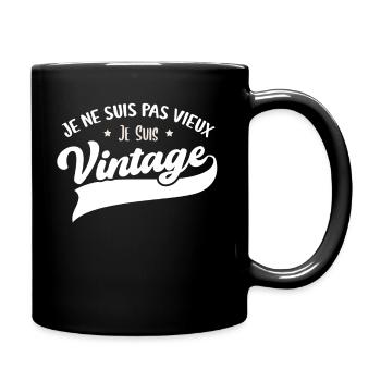 Je Ne Suis Pas Vieux Je Suis Vintage Anniversaire - Mug uni - noir - Droite