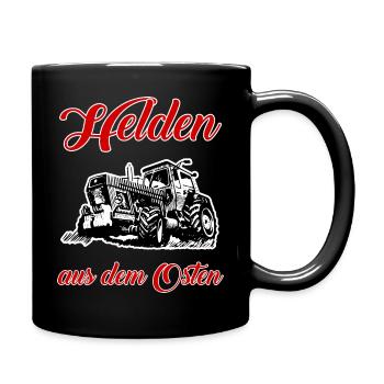 Helden aus dem Osten - Tasse einfarbig - Schwarz - Rechts