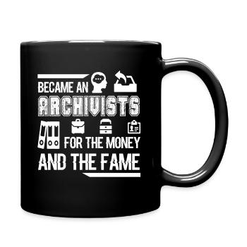 L'archiviste est devenu archiviste pour de l'argent - Mug uni - noir - Droite
