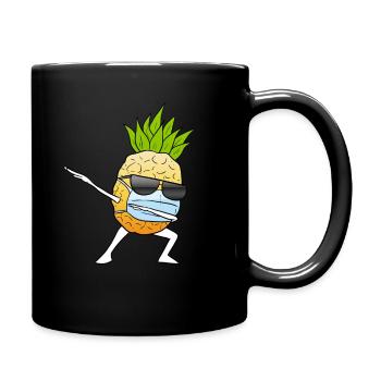 Pineapple - Tasse einfarbig - Schwarz - Rechts